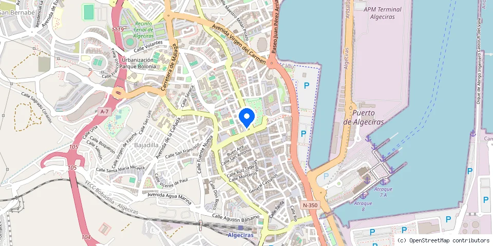 Mapa de la ubicación publicada de Al Momento