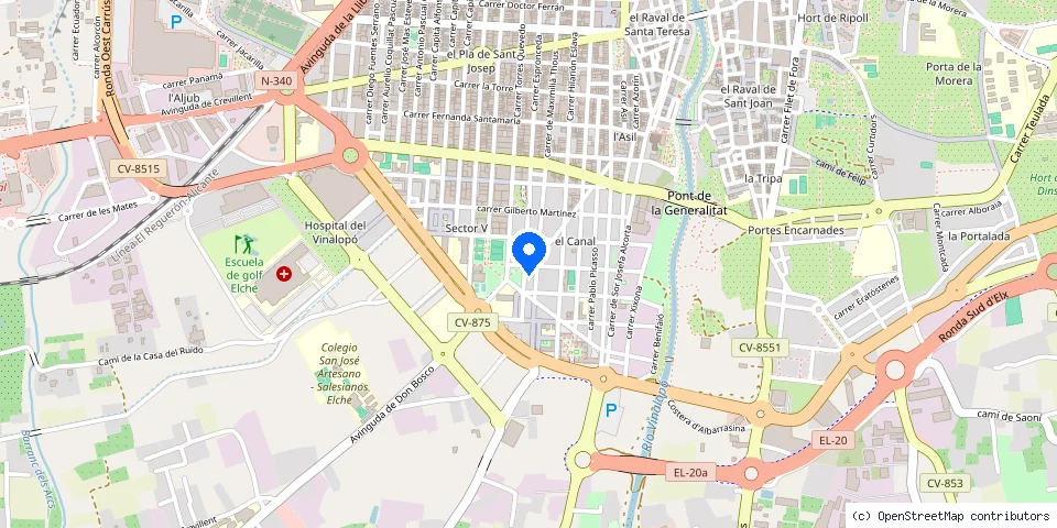Mapa de la ubicación publicada de Cerrajería Silvio