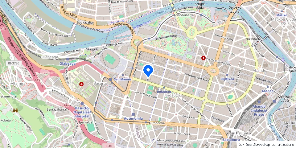 Mapa de la ubicación publicada de Somera