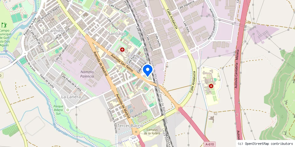 Mapa de la ubicación publicada de Rubén