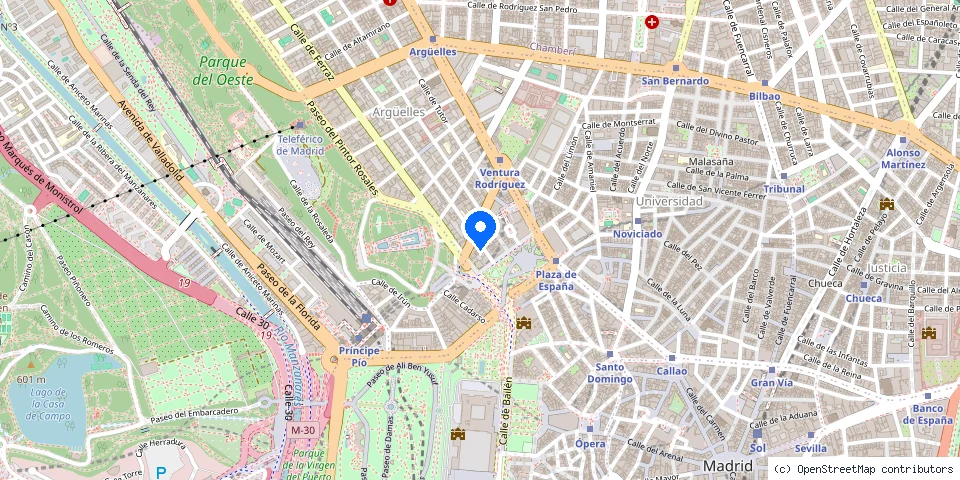Mapa de la ubicación publicada de Cerrajeros Madrid Abrehogar