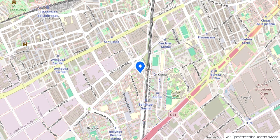 Mapa de la ubicación publicada de Cerrajería Guardeño