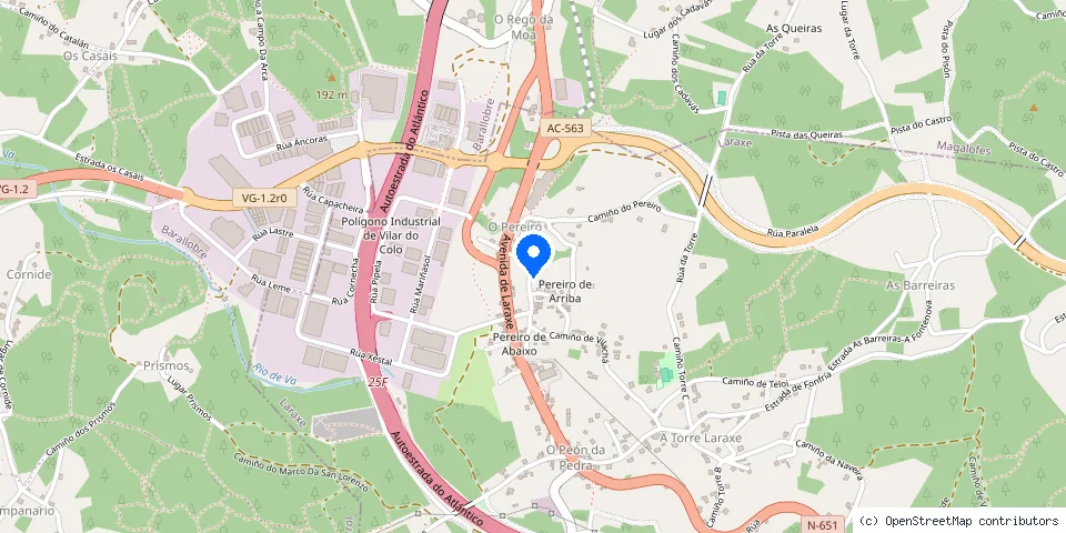 Mapa de la ubicación publicada de MARTA BASOA LOPEZ