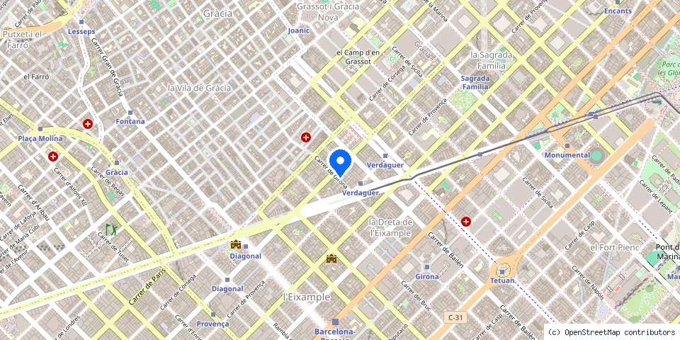 Mapa de la ubicación publicada de Rapid Cesar's