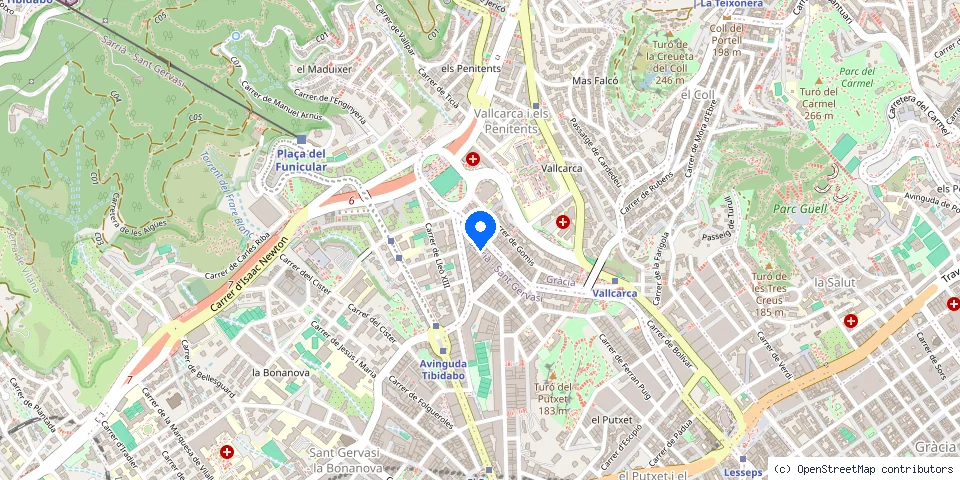 Mapa de la ubicación publicada de Cerrapid