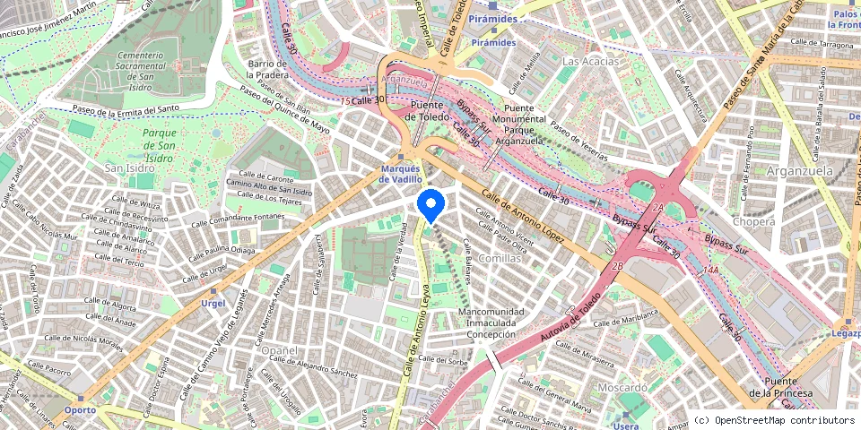 Mapa de la ubicación publicada de Cerrajería Martín