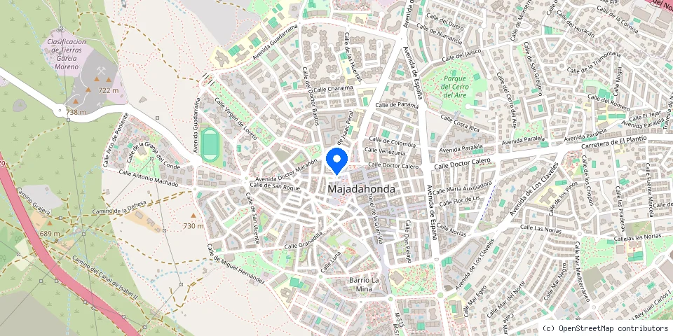 Mapa de la ubicación publicada de Cerrajería