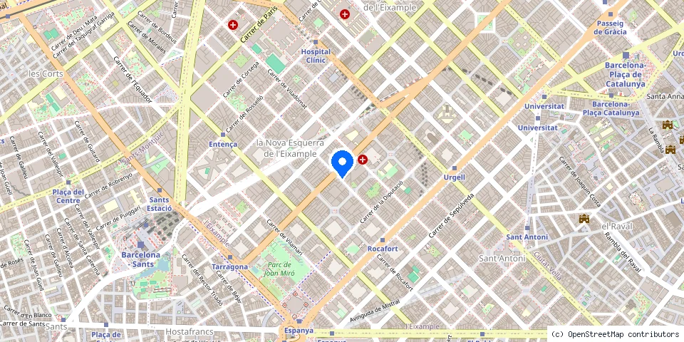 Mapa de la ubicación publicada de Serrajeria Claus Panys