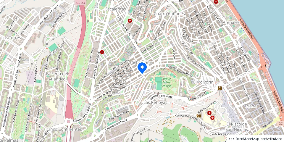 Mapa de la ubicación publicada de Gorayeb
