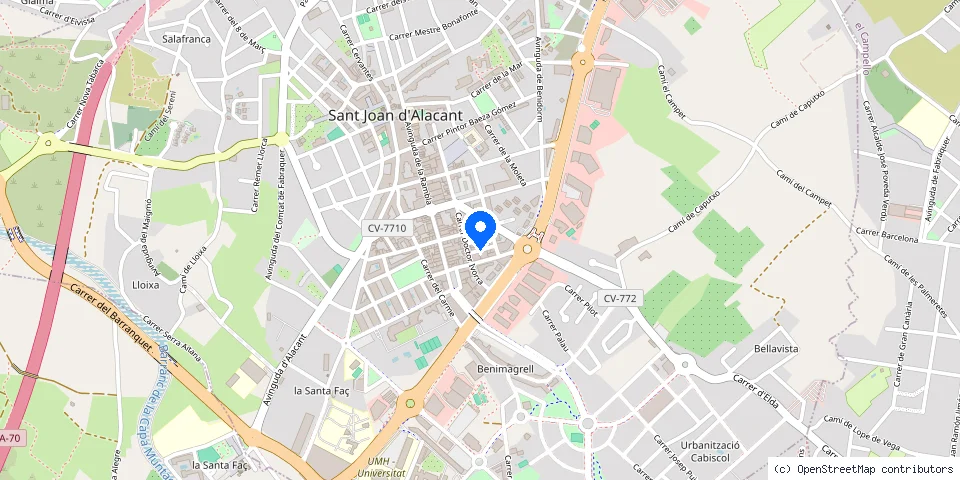 Mapa de la ubicación publicada de DISMAUR