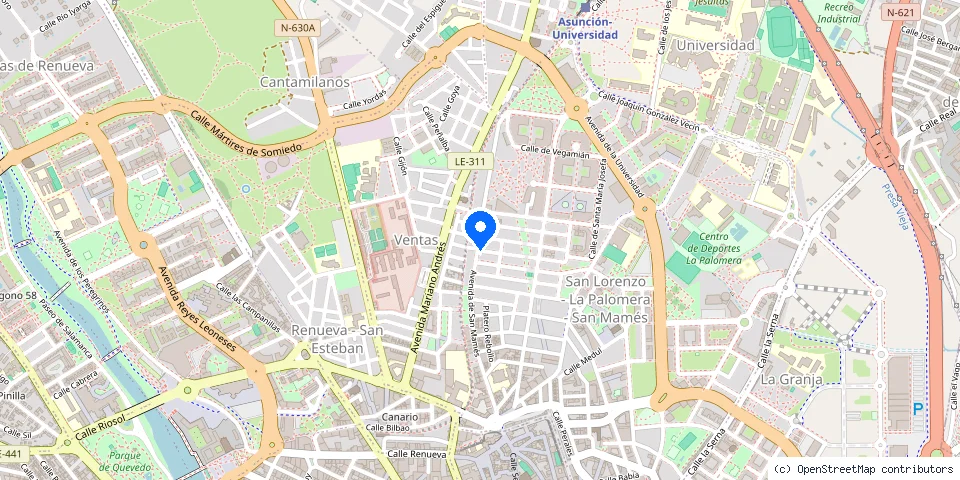 Mapa de la ubicación publicada de Multiservicios González El + rapidito