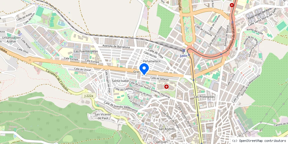 Mapa de la ubicación publicada de Manuel Alberto Racionero Morente