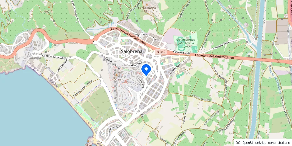 Mapa de la ubicación publicada de Ferretería Neptuno