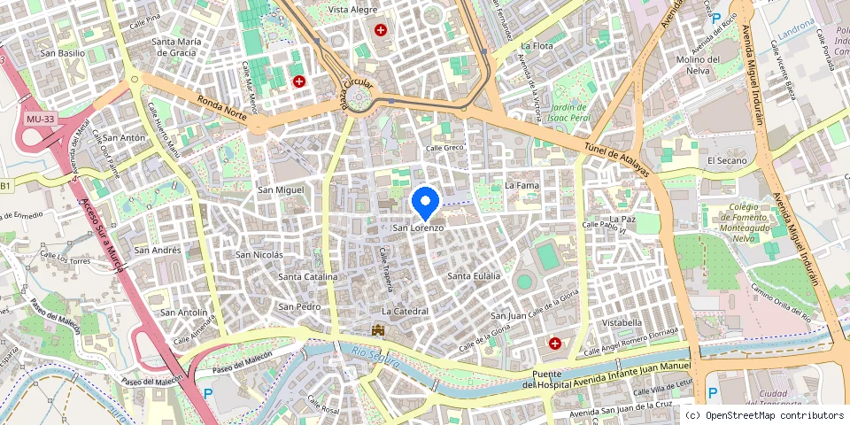 Mapa de la ubicación publicada de Rubén Darío
