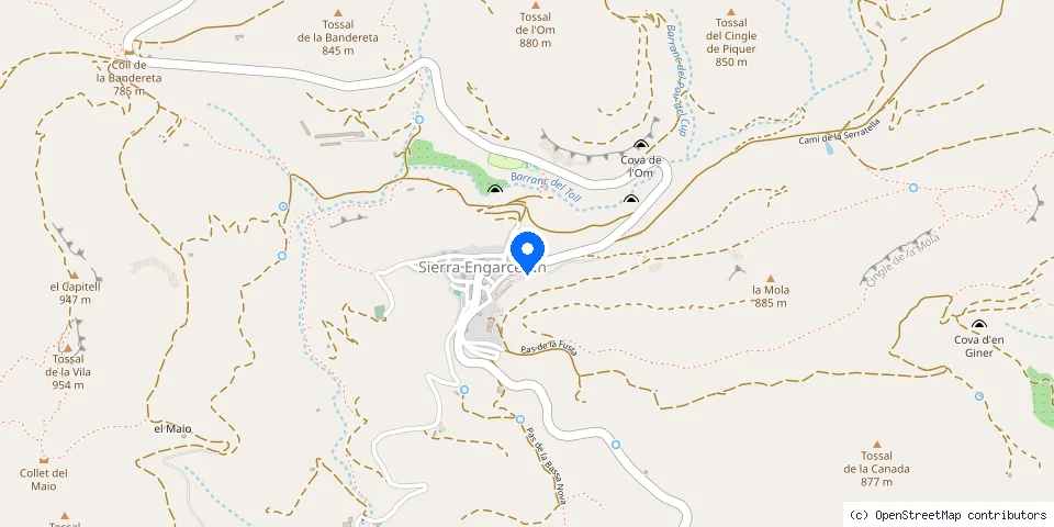 Mapa de la ubicación publicada de Luís Cortes Valls