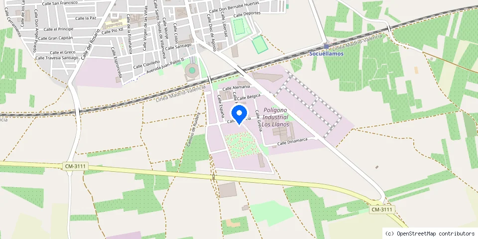 Mapa de la ubicación publicada de MetCris, SL