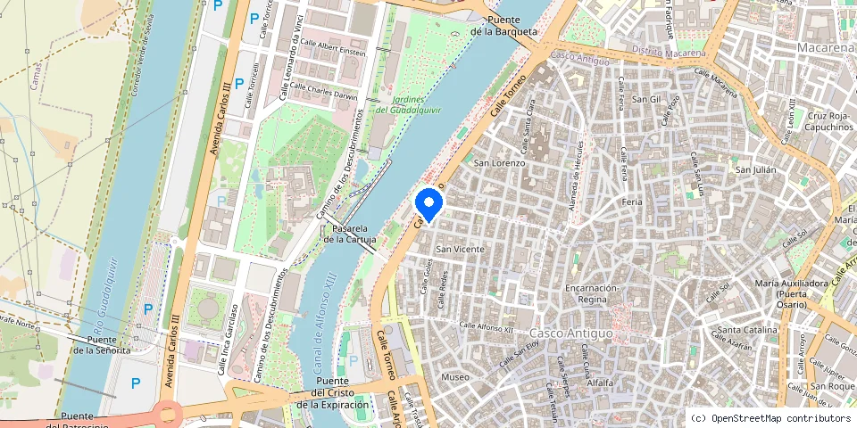Mapa de la ubicación publicada de Vicente Belza La Seguridad