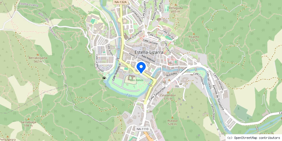 Mapa de la ubicación publicada de Echegaray