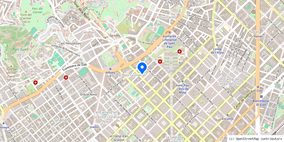 Mapa de la ubicación publicada de Serralleria Solidària S.L.U.