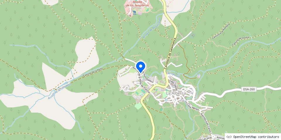 Mapa de la ubicación publicada de Escuela Taller La Alberca