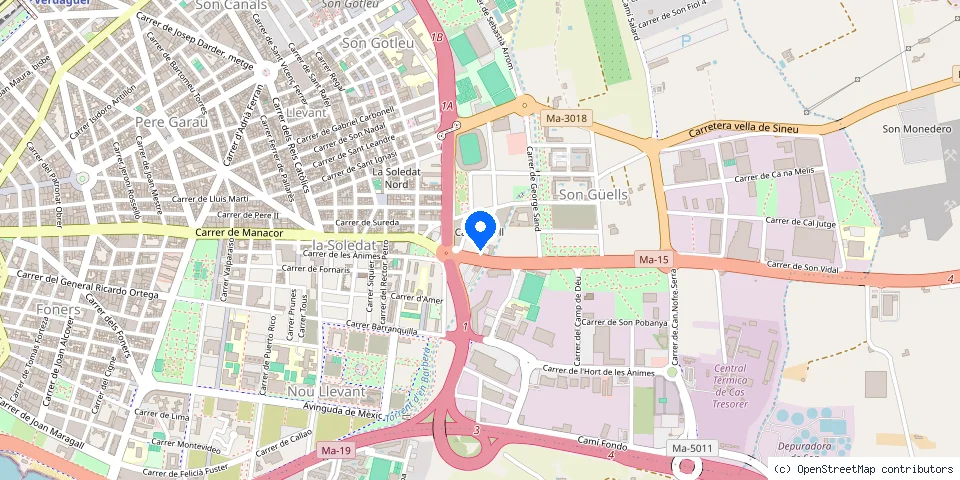 Mapa de la ubicación publicada de Arvi