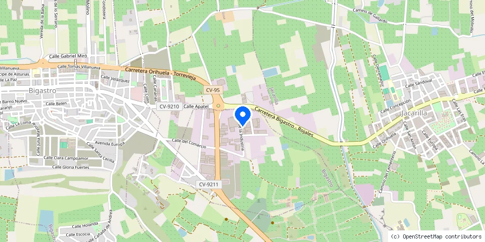 Mapa de la ubicación publicada de Santa Ana