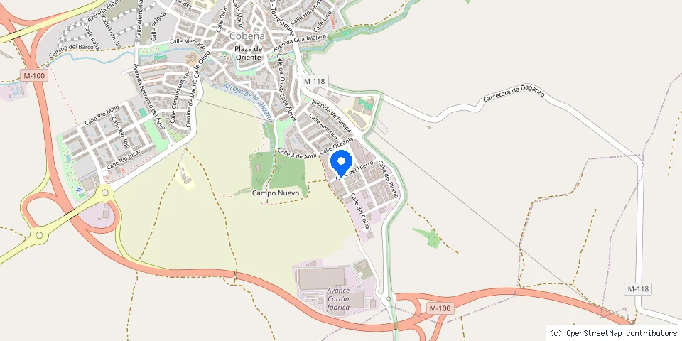 Mapa de la ubicación publicada de Cerrajero sin nombre (OSM way 596939278)