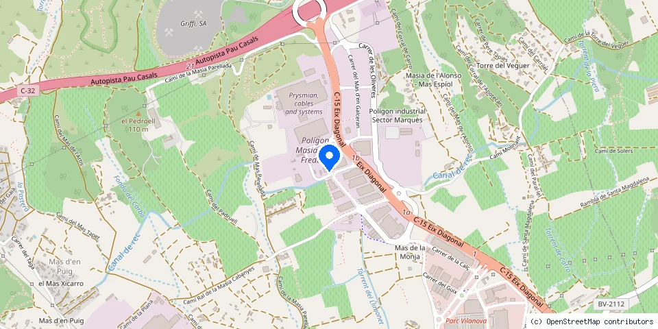 Mapa de la ubicación publicada de Mures SL
