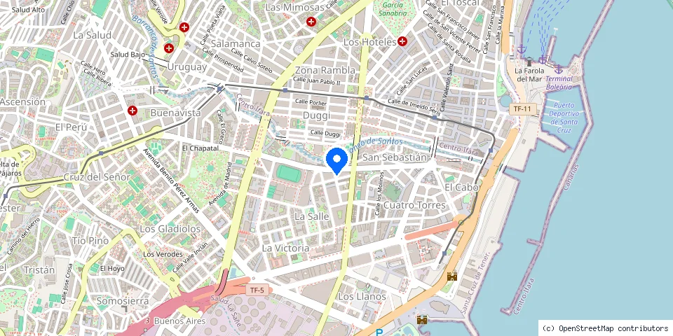 Mapa de la ubicación publicada de Cerrajeria el Guardian de la Llave
