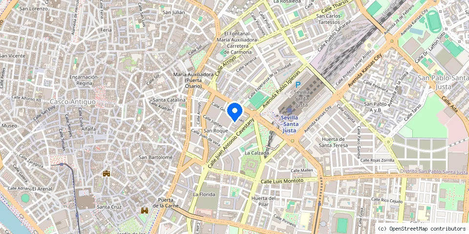 Mapa de la ubicación publicada de Cerrajería Sevilla