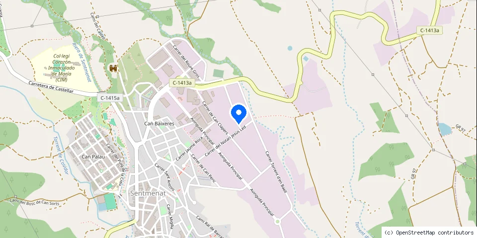 Mapa de la ubicación publicada de Talleres Santi