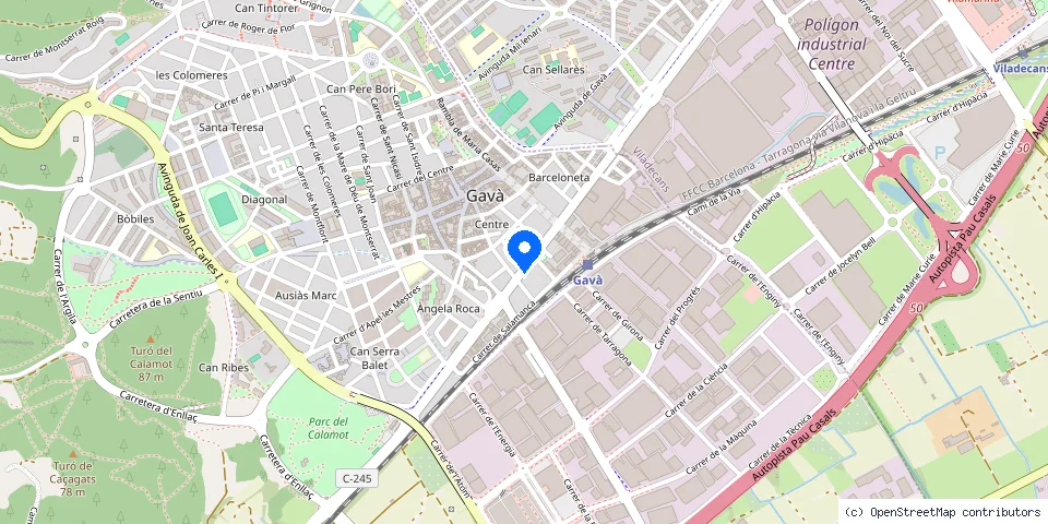 Mapa de la ubicación publicada de Cerrajería Ángel