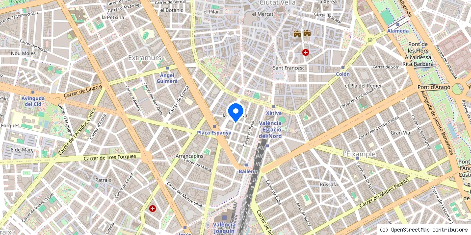 Mapa de la ubicación publicada de Cerrajero 24 horas barato