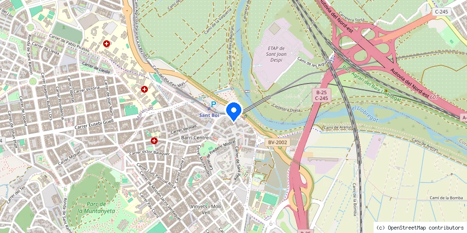Mapa de la ubicación publicada de Cerrajeros Sant Boi de Llobregat