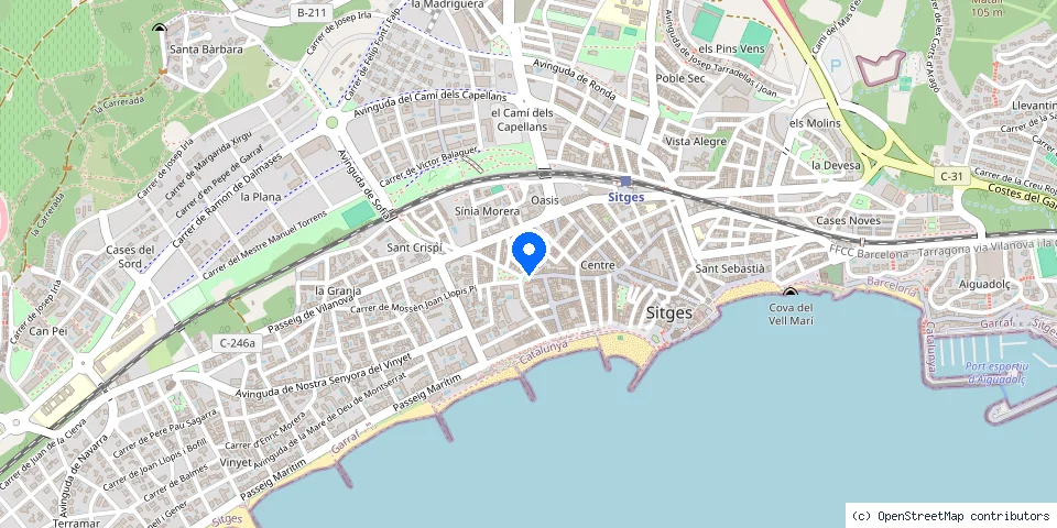Mapa de la ubicación publicada de Ferreser