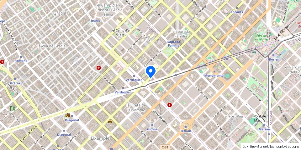 Mapa de la ubicación publicada de Dilmar