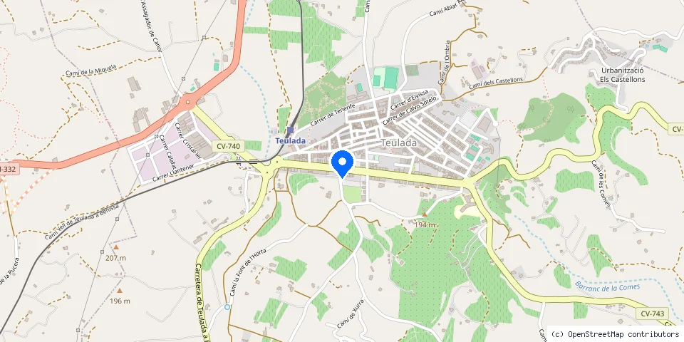 Mapa de la ubicación publicada de Jesús Camacho S.L