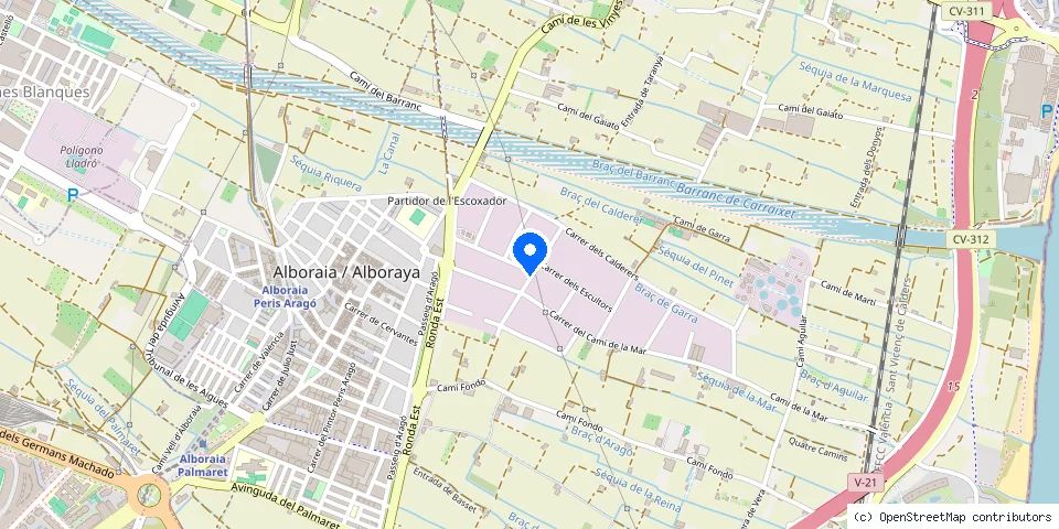 Mapa de la ubicación publicada de Cerrajeros Valencia Demetrio