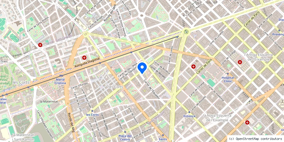 Mapa de la ubicación publicada de Cerrajeros en Barcelona Tot Repara Urgentes 24 Horas