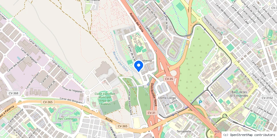 Mapa de la ubicación publicada de Cerraexpress