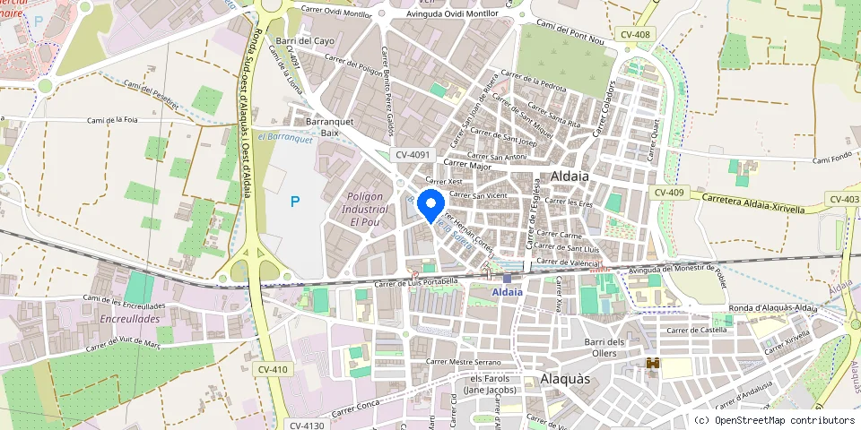 Mapa de la ubicación publicada de MD Cerrajeros