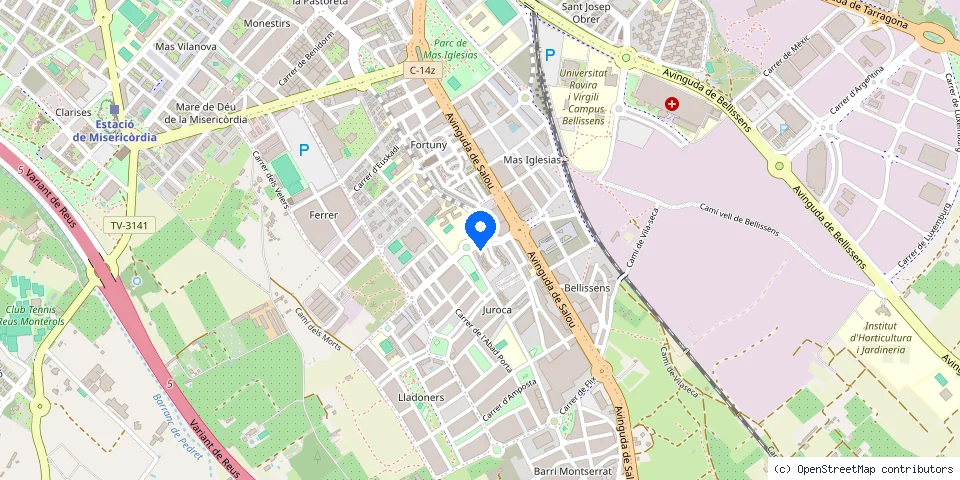 Mapa de la ubicación publicada de Cerrafontan