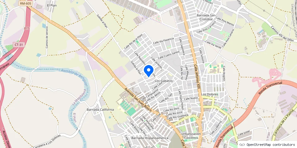 Mapa de la ubicación publicada de Electrodaya C.b. Servicios