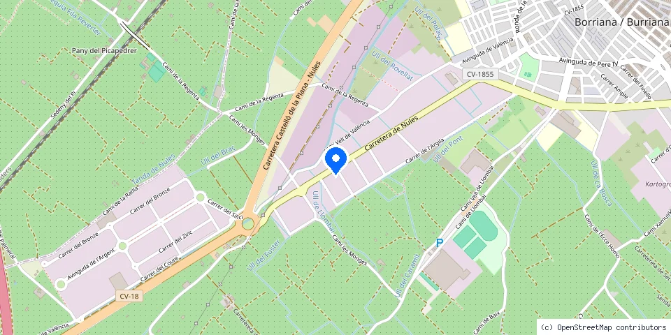 Mapa de la ubicación publicada de Cerrajería Sebastià