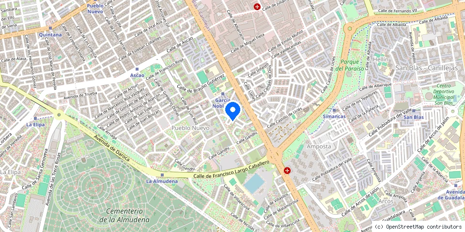 Mapa de la ubicación publicada de Aluminios Solera