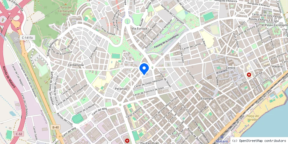 Mapa de la ubicación publicada de Codi-Key Llaves Coche