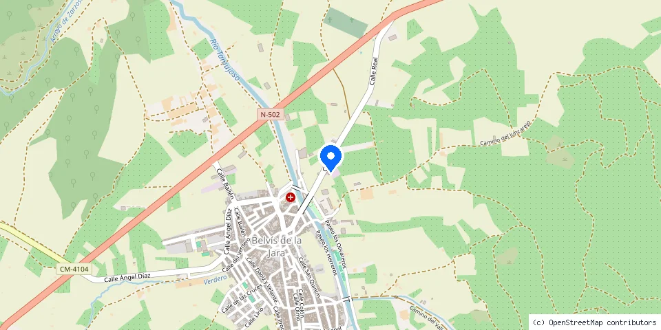 Mapa de la ubicación publicada de Cerrajería Belvís