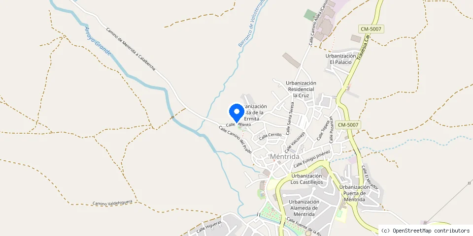 Mapa de la ubicación publicada de Cerrajería Alberto Bautista