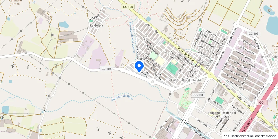 Mapa de la ubicación publicada de Cerrajero en Las Palmas - EuroKey