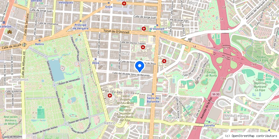 Mapa de la ubicación publicada de CERRAJERIA DE MADRID | 91 505 33 63 |